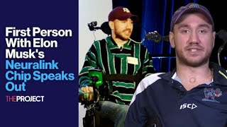 First Person With Elon Musks Neuralink Chip Speaks Out [upl. by Annawaj80]