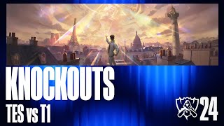 Worlds 2024  TES vs T1  Knockout Stage  Quarterfinals Match 3 [upl. by Catton]