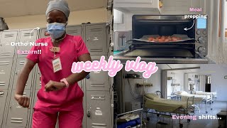 NEW JOB as an orthopedic nurse extern  first week meal prep amp more [upl. by Sezen239]