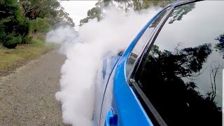 XR6 Turbo burnouts  line locker install [upl. by Trebla]