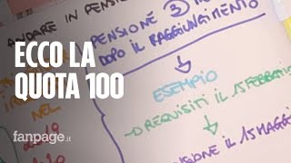 Quota 100 pensioni spiegata semplice [upl. by Dugaid]