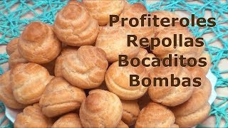 Cómo Hacer Profiteroles Repollas Bocaditos Bombas o Lionesas│Club de Reposteria [upl. by Arakat]