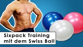 Sixpack Training  Bauchmuskel Übungen mit dem Gymnastikball [upl. by Ailecec]