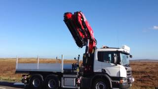 Scania 6x4 unit with Fassi F660 amp flyjib [upl. by Lockhart]