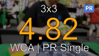 PR 482 3x3 Single  Rubiks WCA European Championship 2024 [upl. by Gardie744]