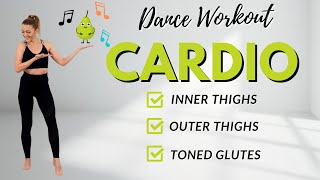 🔥40 Min DANCE CARDIO for GLUTE amp THIGH SCULPTING🔥SADDLEBAG BURN🔥PEAR SHAPE FRIENDLY🔥NO JUMPING🔥🍐🍐🍐 [upl. by Hadeis]