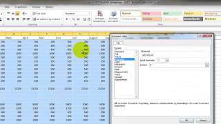 Excel 2010 Norsk  Budsjett  Nybegynnere  Del 2  Formattering av celler [upl. by Edholm]