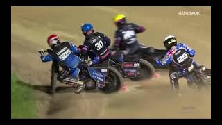 LEON MADSEN CRASH SGP RIGA 2024 [upl. by Fitts]