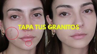 Cómo Cubrir Imperfecciones granitos y manchas con Maquillaje  Anna Sarelly [upl. by Harold]