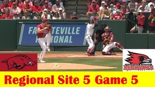 Southeast Missouri State vs 5 Arkansas Baseball Highlights 2024 NCAA Regional Site 5 Game 5 [upl. by Urina]