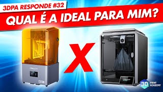 FILAMENTO ou RESINA Qual é a Impressora 3D ideal para mim  3DPA Responde 32 [upl. by Aciretnahs]