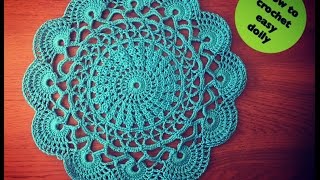 Easy amp Quick Crochet Doily Coaster Tutorial [upl. by Mallon327]