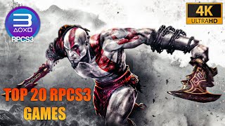 TOP 20 RPCS3 GAMES  Playable✔️  RTX 4080  i9 13900K  4K [upl. by Scarrow]