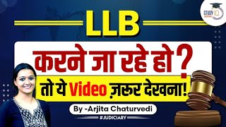 How to Pursue LLB LLB Course Details  LLB Admission 2023  StudyIQ Judiciary [upl. by Duarte35]