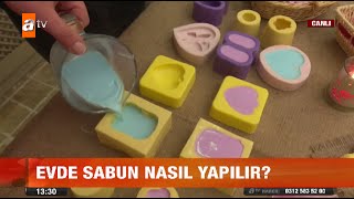 Evde sabun nasıl yapılır  atv Gün Ortası Bülteni [upl. by Euqinitram]