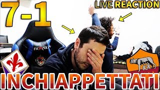 UMILIATI FiorentinaRoma 71 LIVE REACTION [upl. by Llerdnam]