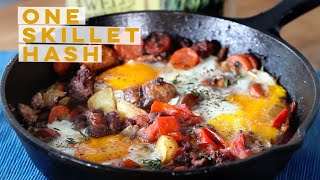 One Skillet Hash  The Perfect Brunch Addition  Fidel Gastro [upl. by Hgieloj]