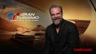 Gran Turismo Based on a True Story Interview With David Harbour and Archie Madekwe  Cinemark [upl. by Norven]