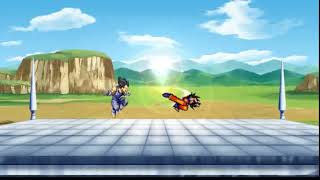 Gok VS Vegeta Sprite Animation [upl. by Euqinommod332]