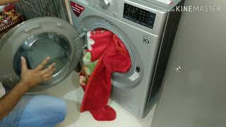 Double bed heavy Blankets Dedicate wash process in LG front load automatic washing machine 7 kg [upl. by Adnilahs]