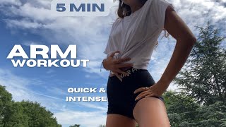 quick arm workout  VERY INTENSE 5 MIN FLAPPY ARMS [upl. by Khajeh]