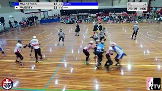 Varsity Derby League vs Victoria Men’s Roller Derby  Christmas in July Game 2 [upl. by Nolava]