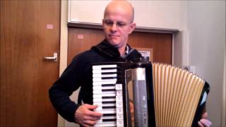 Trumpet Hornpipe Captain Pugwash Theme on Accordion [upl. by Brunhilde81]