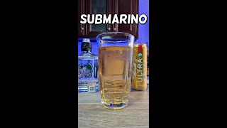 🍺¿Cómo Preparar EL SUBMARINO 🍻  Delicioso Coctel con Tequila y Cerveza  Drinkiando Short [upl. by Eimaral]