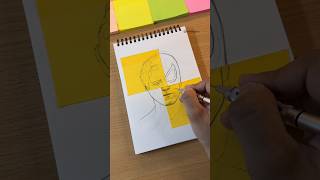 Drawing using Sticky Notes ✨ shorts [upl. by Casimir]