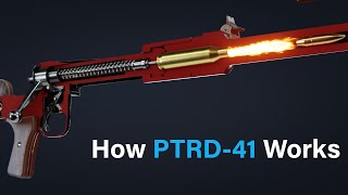 How a PTRD41 AntiTank Rifle Works [upl. by Ssilem]