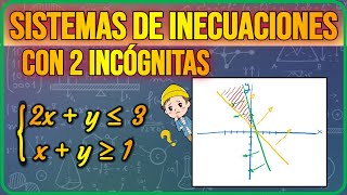 Cómo resolver SISTEMAS de INECUACIONES con DOS incógnitas ✅ [upl. by Eenad]