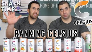 Ranking Every Flavor of Celsius Energy Drink  SNACKTIME [upl. by Lramaj]