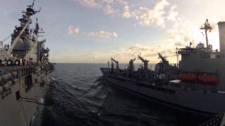 USS Bataan Underway Replenishment [upl. by Ecirtel335]