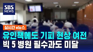 세브란스 소아과 0명…빅 5 병원 필수과마저 전공의 지원 미달  SBS  실시간 e뉴스 [upl. by Lsiel]