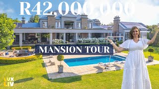 Touring a R42000000 MEGA MANSION in Waterfall Equestrian Estate [upl. by Alba]