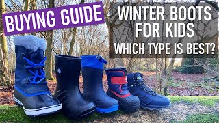 Which type of winter boot is right for your child [upl. by Eseeryt825]