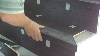 How to Install Hardwood on Open Side Staircase Tread Details DIY MrYoucandoityourself Installation [upl. by Aida]