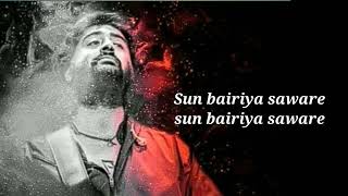 Saware Full song  Arjit Singh  Lyrics  bollywood lyrics library [upl. by Eillas]