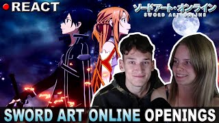 🔴 REACTION Maybe All Sword Art Online Openings 19  ソードアート・オンライン  1st Time Experience [upl. by Kaslik]