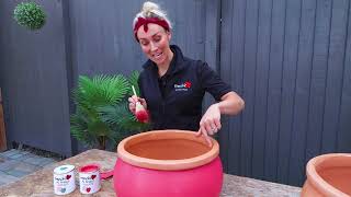 How to Prep and Paint Terracotta Pots [upl. by Hannus596]