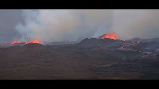 Iceland Grindavík  seen LIVE from Þorbjorn  Close up [upl. by Sanalda]