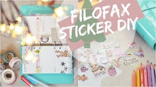 FILOFAX PLANNER Weihnachts Deko amp STICKER DIY  ViktoriaSarina [upl. by Gaylene]