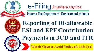 When EPFESI payment is disallowed in income tax   Notice Under Sec 1431a of Income Tax 1961 [upl. by Payson]