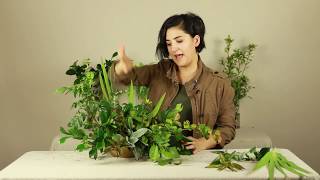 How to Design an All Greenery Arrangement [upl. by Eicats775]