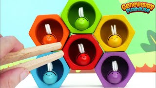 Learn Colors and Counting for Toddlers with Colorful Toy Bees [upl. by Eecrad]