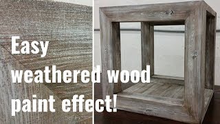 Simple to follow barnwood paint effect tutorial [upl. by Erasmus782]