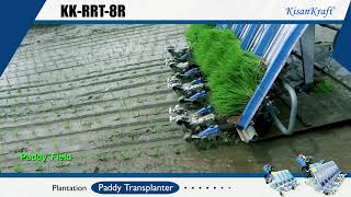 Paddy Transplanter KK RRT 8R [upl. by Downall]