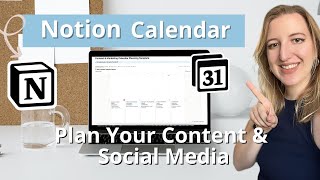 Plan Your Content amp Social Media in Notion Calendar Template Update  Walkthrough [upl. by Islehc840]