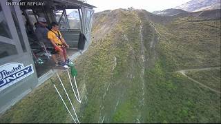 Bungy jump Nevis Queenstown New Zealand [upl. by Ellirehs919]