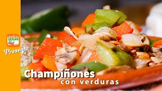 Guiso de champiñones con verduras  Cocina Vegan Fácil [upl. by Eraste229]